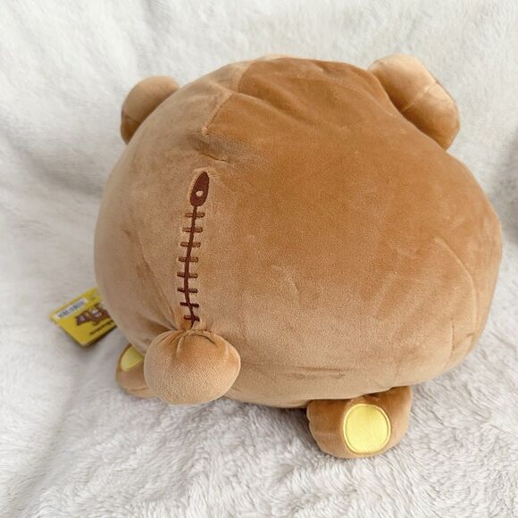 Rilakkuma San-X Original Mochi Cushion Plush Pillow Chairoikoguma Brown Bear Cub - Picture 3 of 8